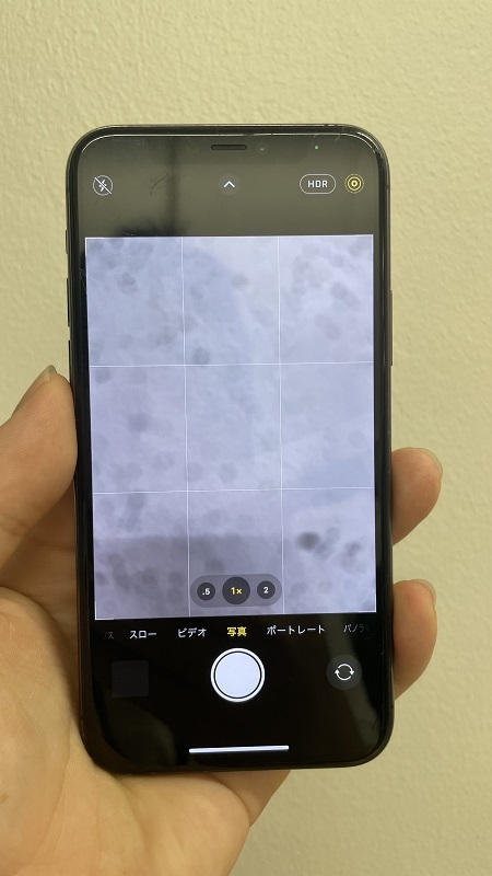 iPhone11Pro　カメラに黒い斑点