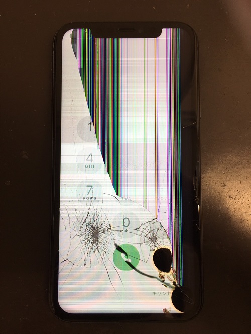 iPhone11　表示不良