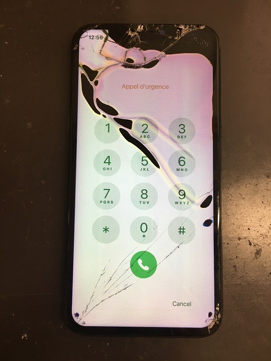 iPhoneX　表示不良