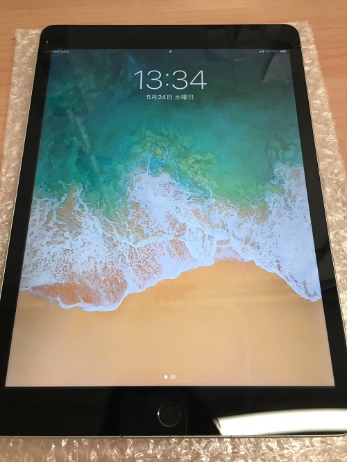 iPad9　液晶交換後画面表示