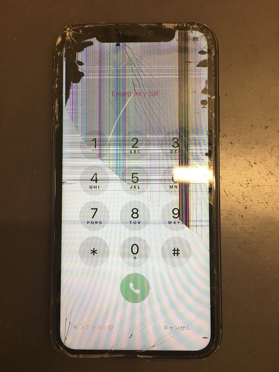 iPhoneX　表示不良＆タッチ不良