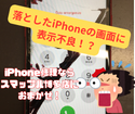落としてしまいディスプレイに表示不良が発生したiPhone11。福岡でiPhone修理店をお探しならスマップル博多店におまかせ！