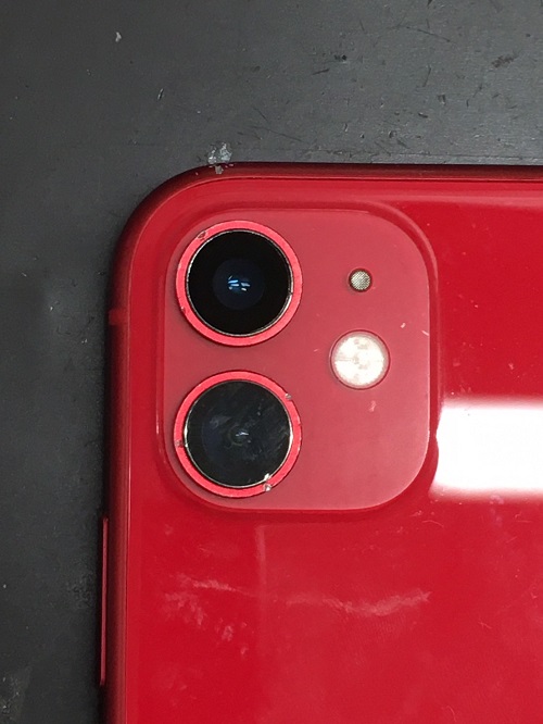 iPhone11　カメラレンズ新品レンズに貼り替え